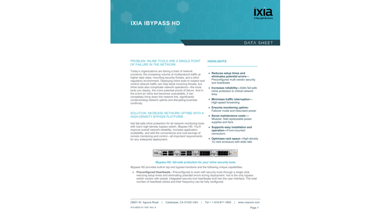 Ixia iBypass HD